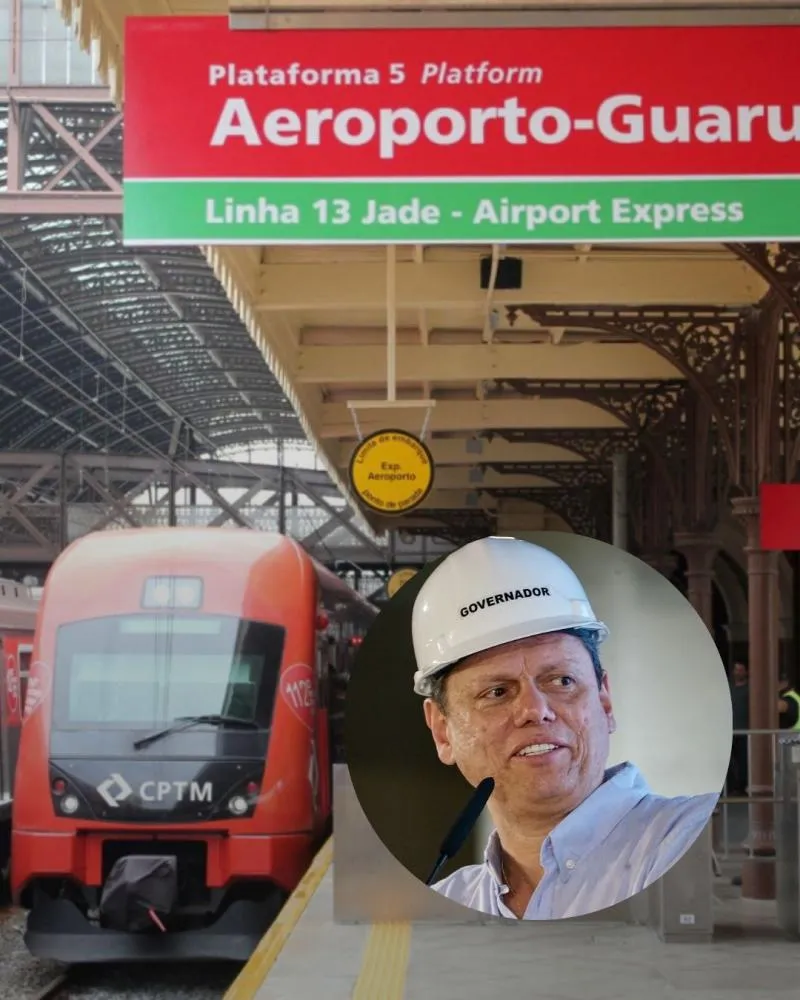 Trem Intercidades até São José será extensão da Linha 13-Jade, afirma Tarcísio